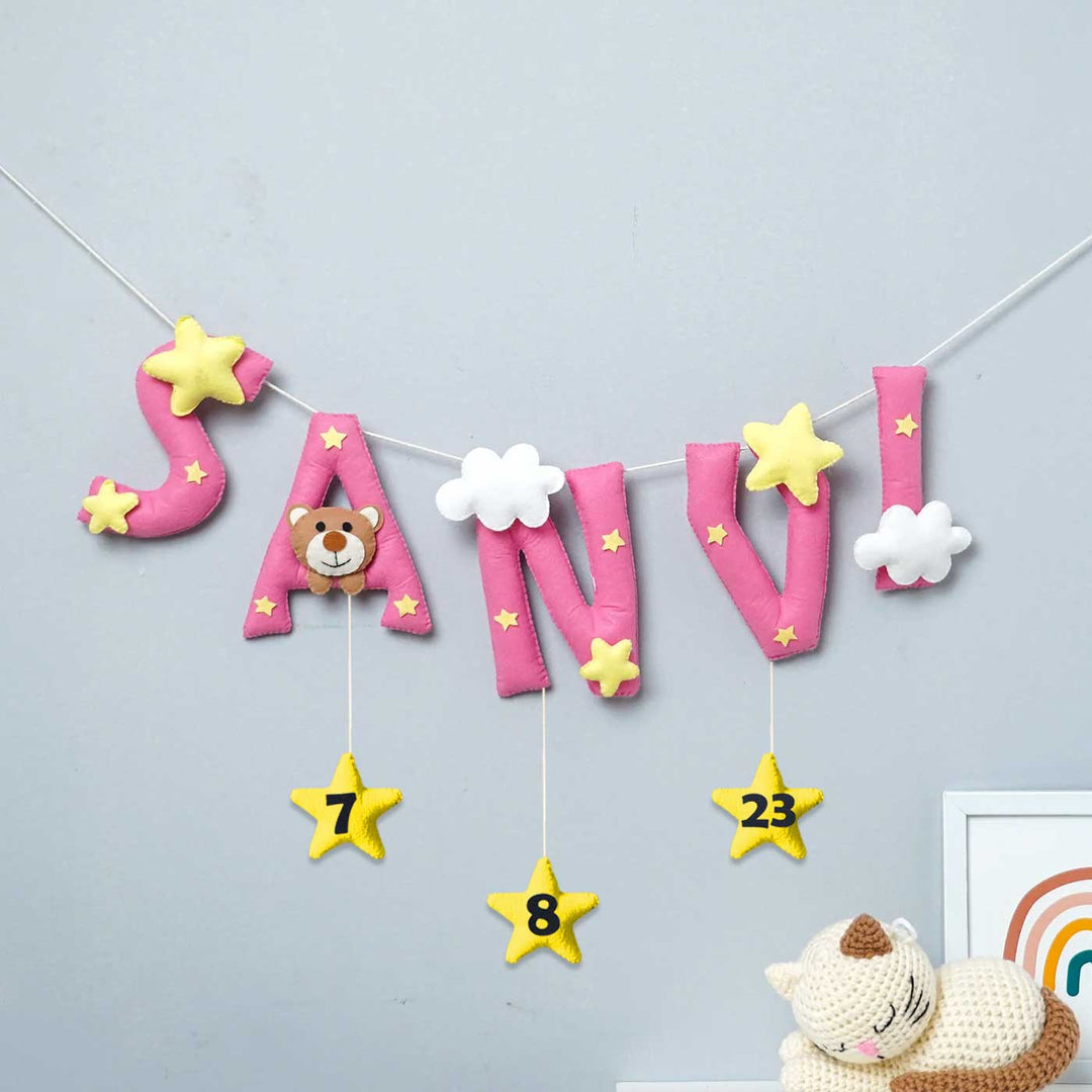 Personalized Felt Kids Teddy Themed Bunting