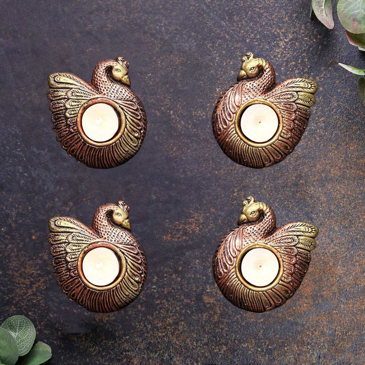 Handmade Duck Shape Terracotta Tealight Holder | Set Of 4