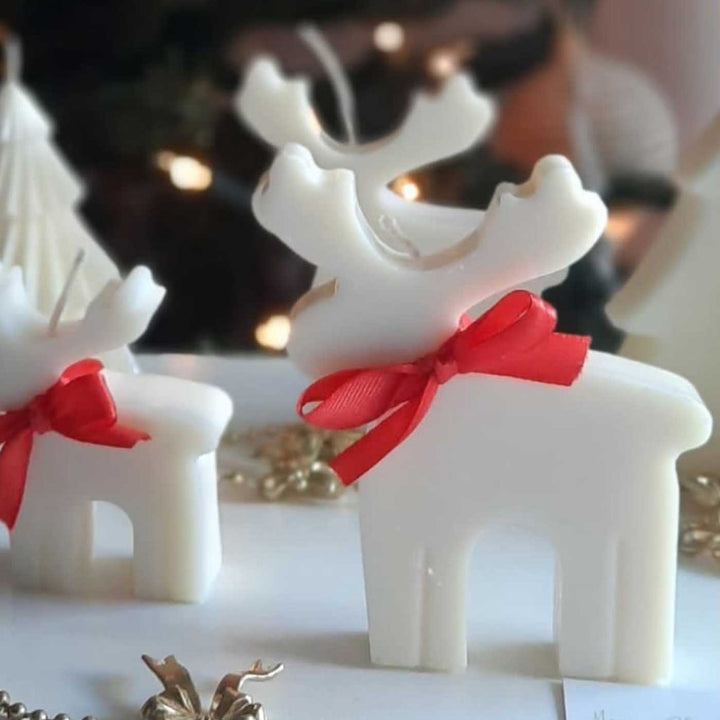 Handmade Reindeer'S Winter Delight Soy Wax Candle For Christmas Decoration