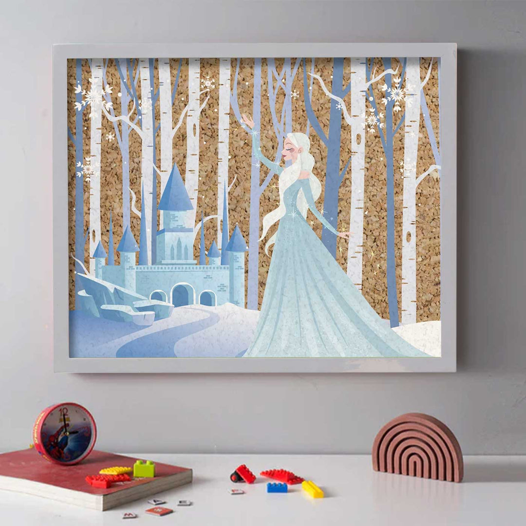 Handmade Frozen Princess Wooden Pinboard For Kids