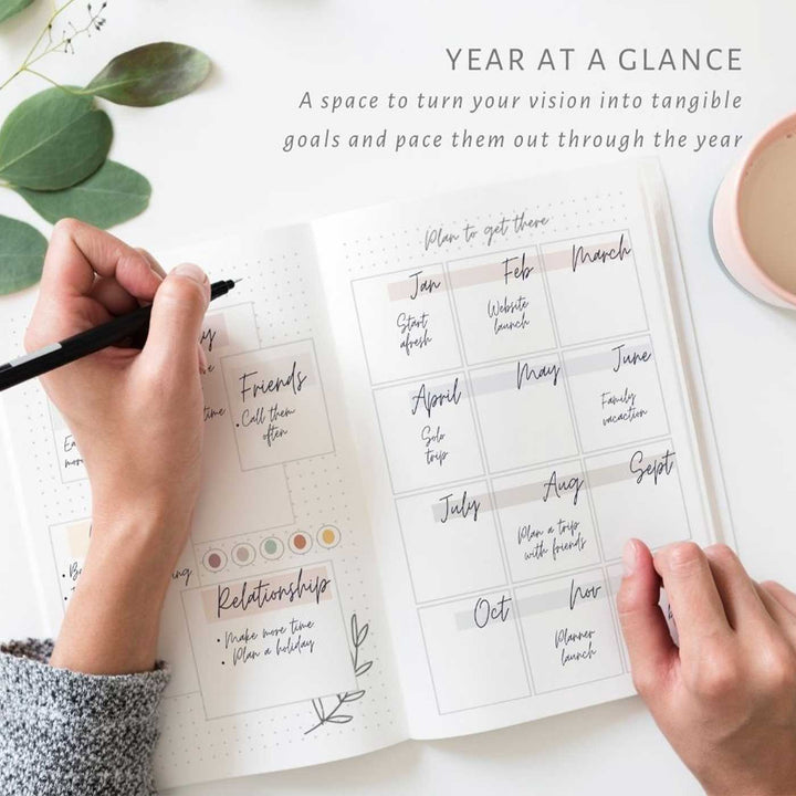 Hardbound "You Are Where You Need To Be" Undated Planner With Habit Tracker | 380 Pages