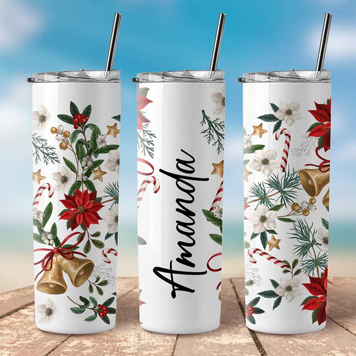 Personalized Skinny Printed Steel Tumbler | Xmas Gifting Ideas