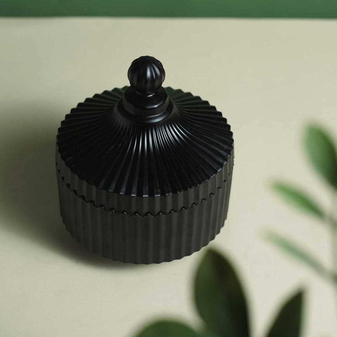 Handmade Black Candy Jar Wax Scented Candle