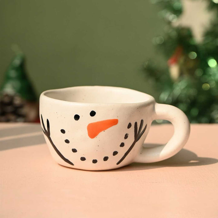 Handmade Olaf Illustration Ceramic Mug | Secret Santa Gift Ideas