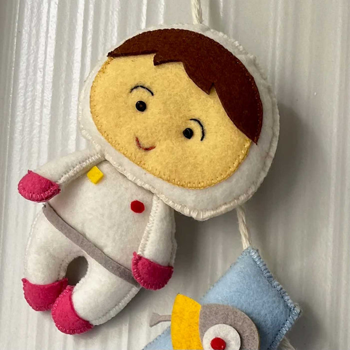 Personalized Outer Space - Girl Felt Bunting / Garland For Kids