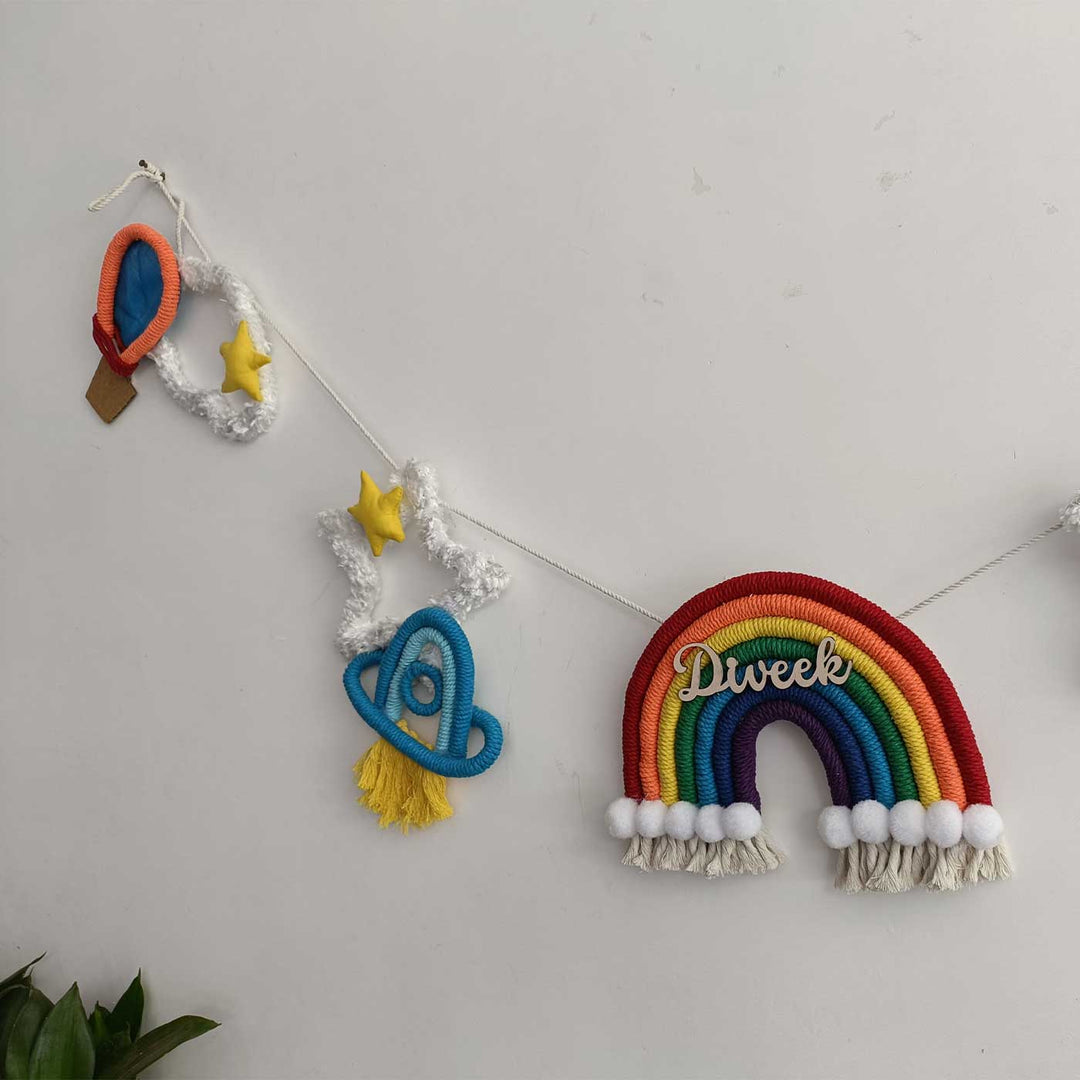 Personalised Macrame Kids Theme Bunting