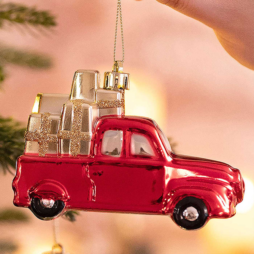 Classic Red & Gold Campavan themed Christmas Ball Ornaments For Decoration | Set of 60