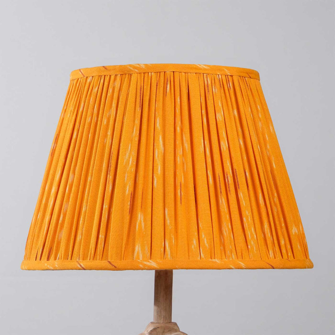 Orange Ikat Pleated Empire Lampshade