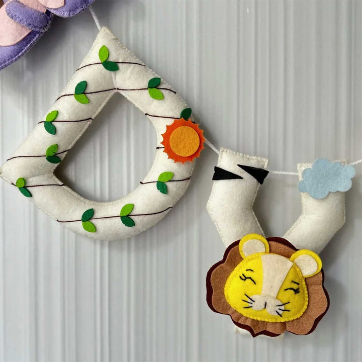 Personalized Happy Forest Felt Bunting / Garland For Kids