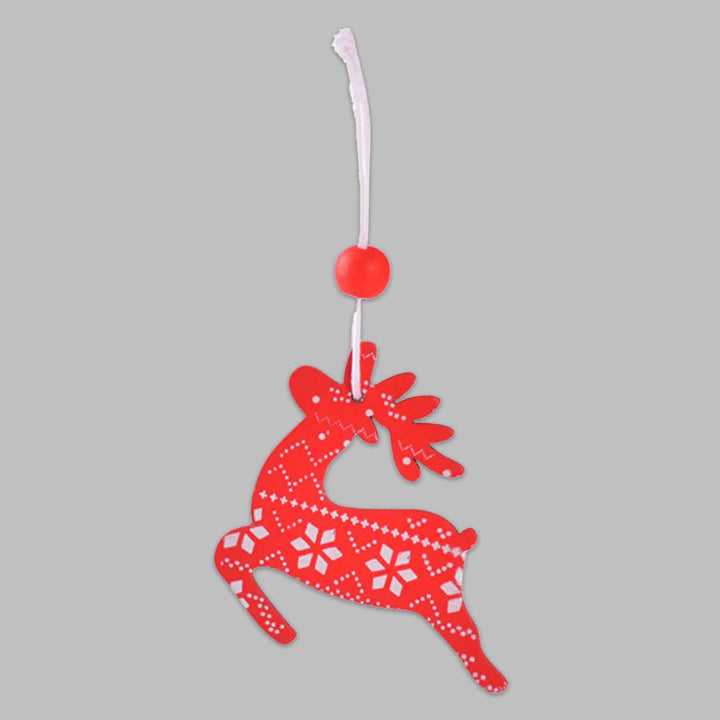 Handmade Reindeer Wooden Ornaments For Christmas Tree Decoration