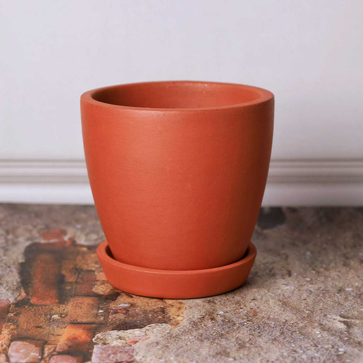 Handmade Medium 6 Inch Hexane Planter Terracotta Planter Pot