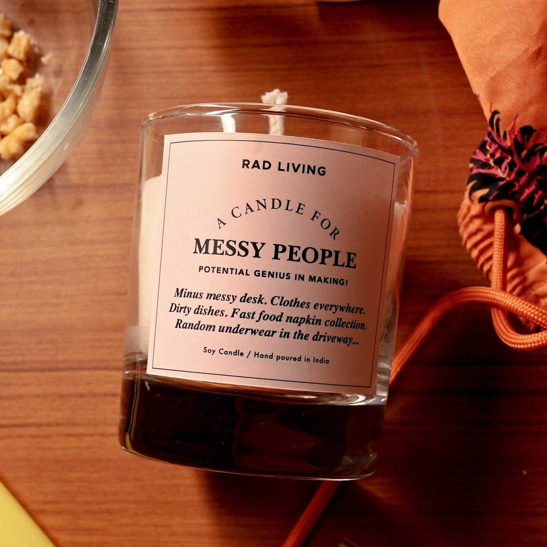 Hand Poured Messy People Real Life Scented Soy Wax Candle