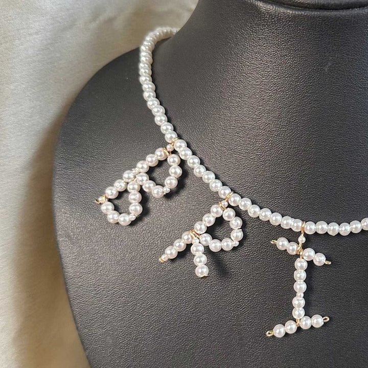 Handmade Pearl "Bride" Statement Necklace