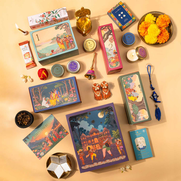 Indriyani - 5 Senses For 5 Days Of Diwali Gift Hamper | Set Of 18