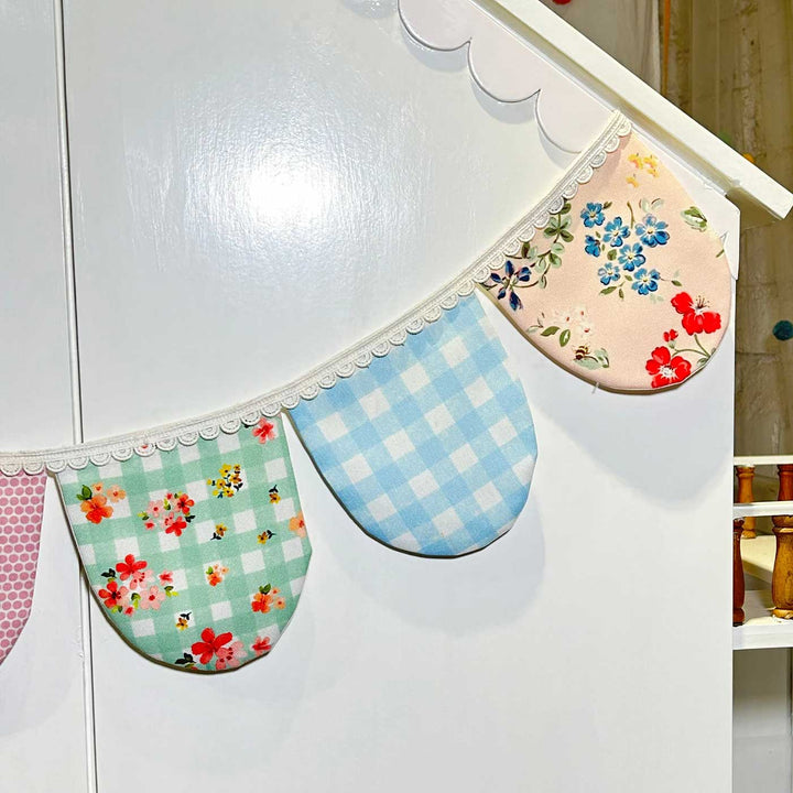 Handmade Multicolour Semi Circular Cotton Bunting