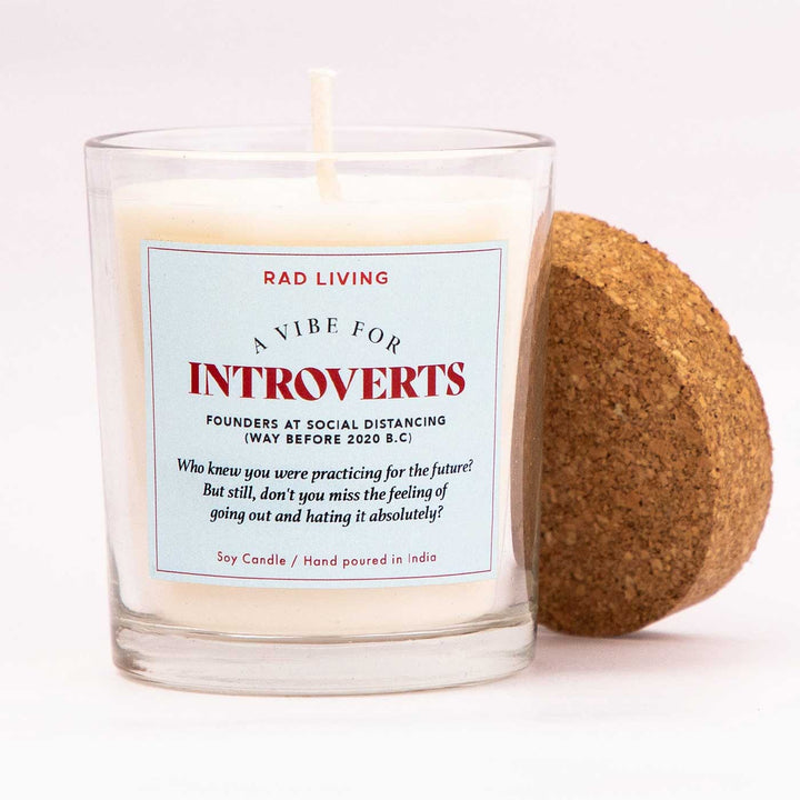 Hand Poured Introverts Cinnamon Mocha Scented Soy Wax Candle