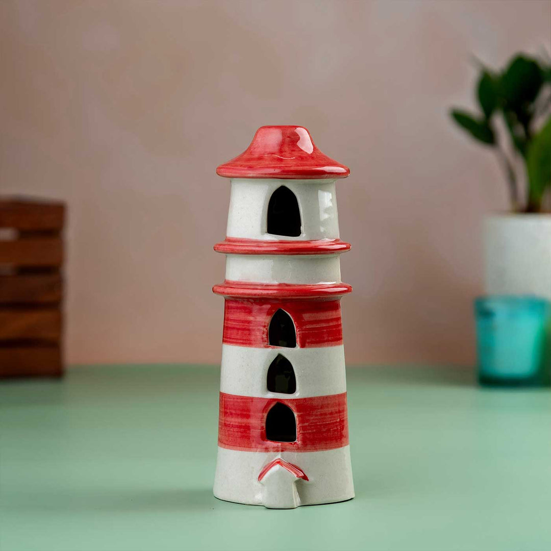 Lighthouse Ceramic Tealight Holder