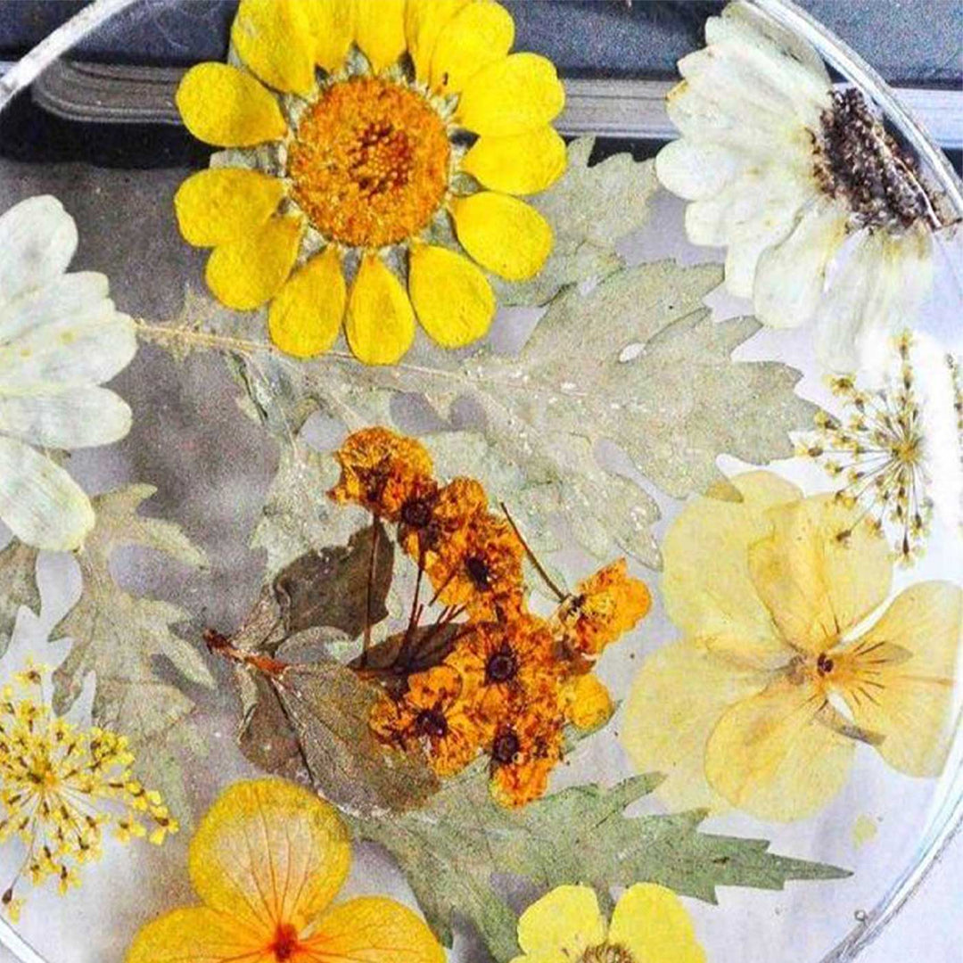 Handmade Preserved Flower Sonnets Of Summer Resin Coaster