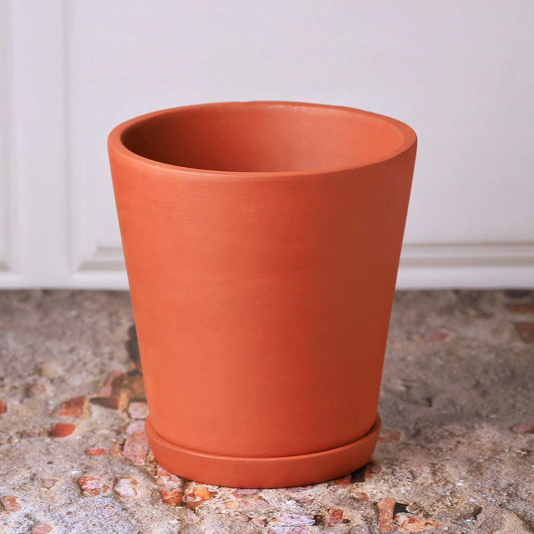 Handmade Large 7.5 Inch Cone Planter Inch Terracotta Planter Pot