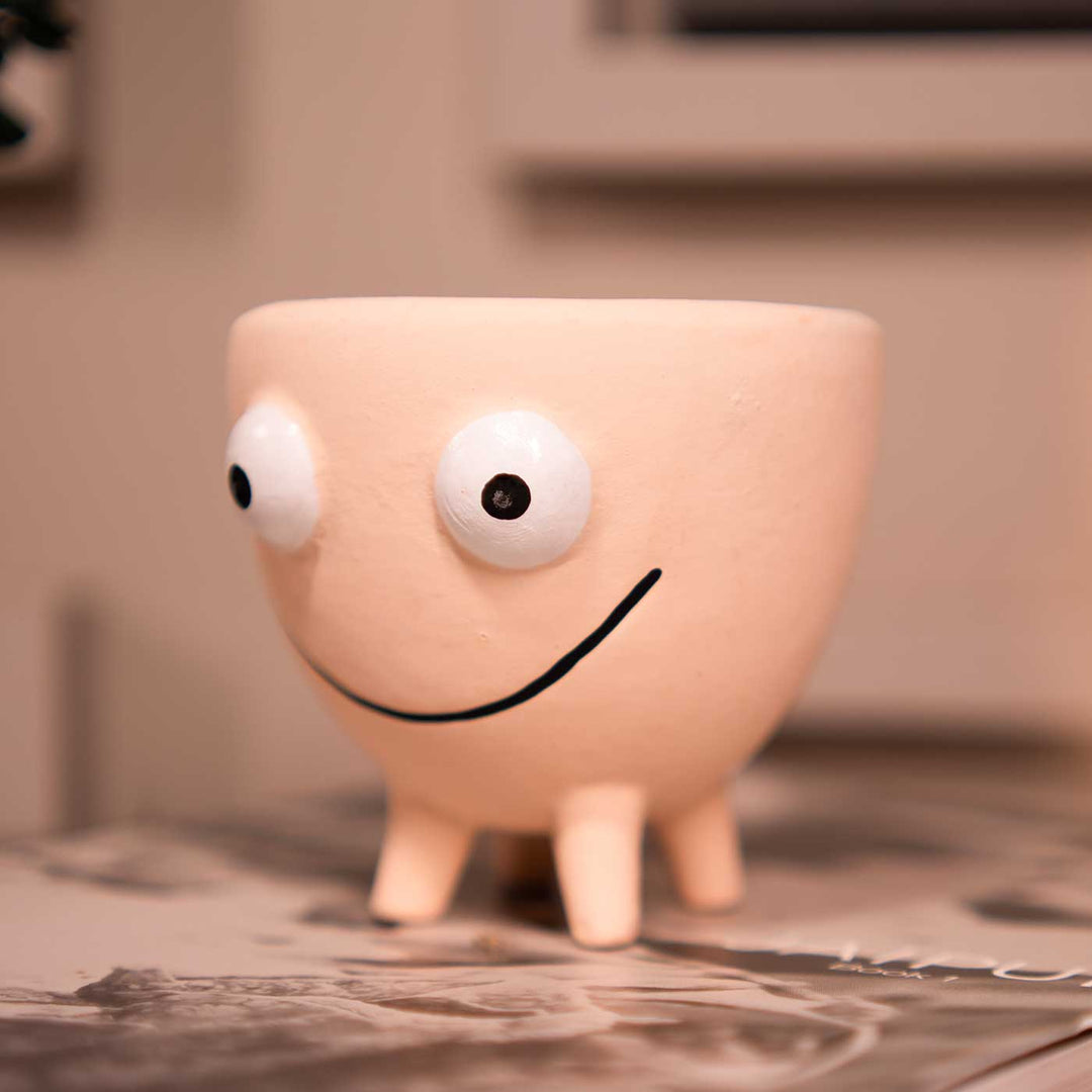 Mini Face Ceramic Planter