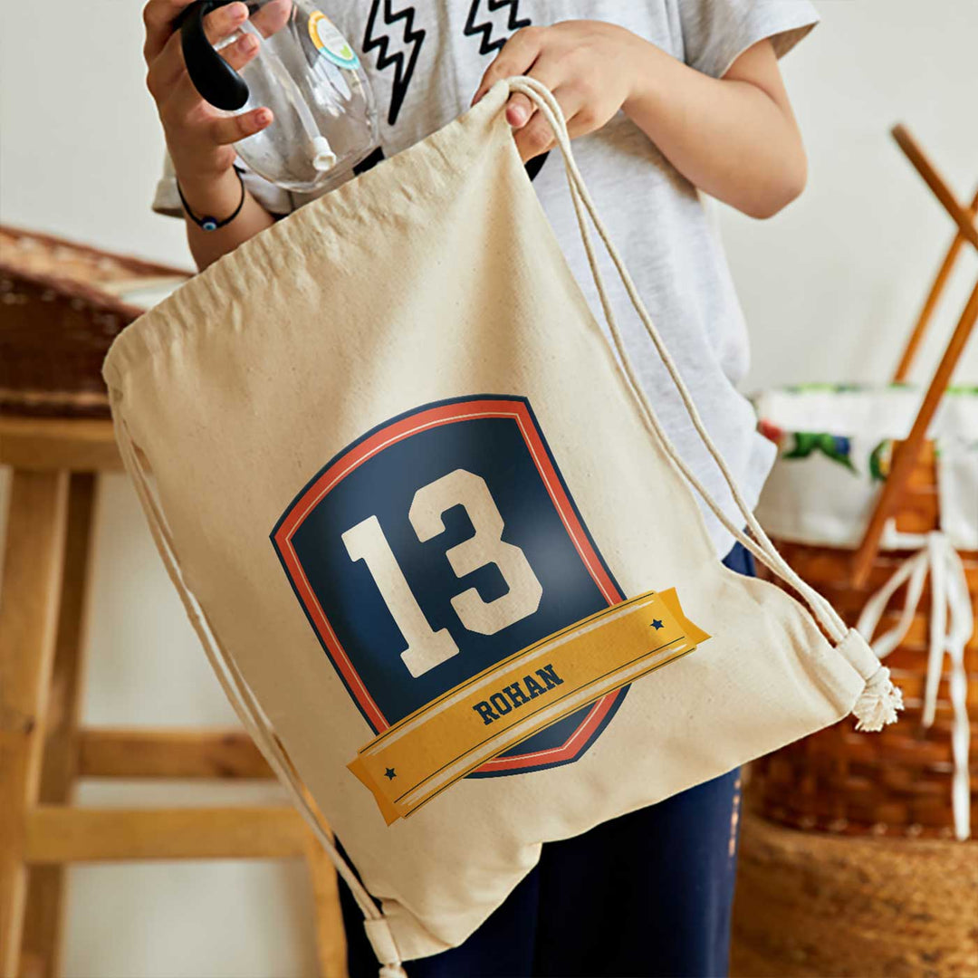 Personalized Jersey Number Theme Cotton Backpack