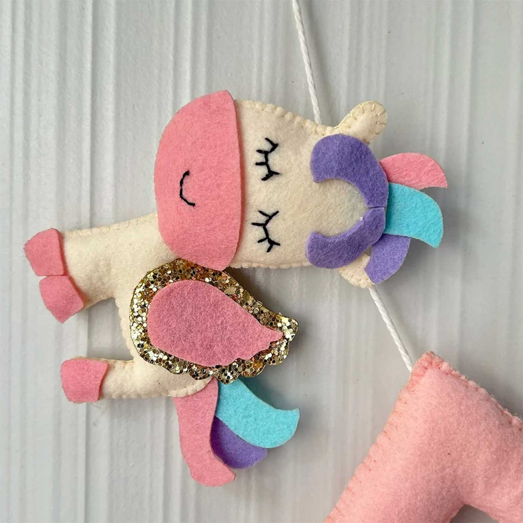 Personalized Unicorn Fairy Felt Bunting / Garland For Kids