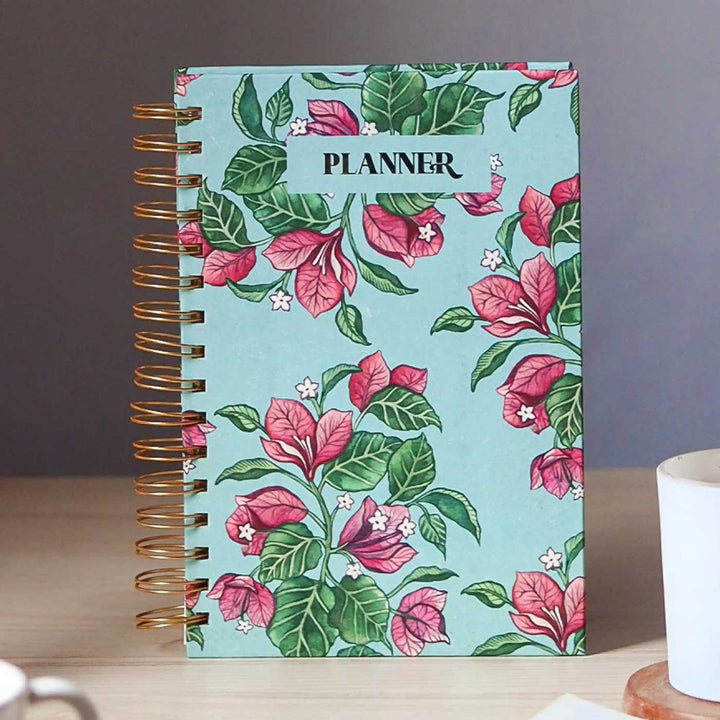 Handmade Bouganvillea Undated Planner | 120 Pages