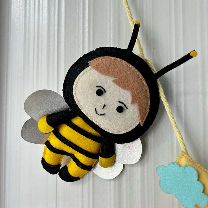 Personalized Bumble Bee Felt Bunting / Garland For Kids