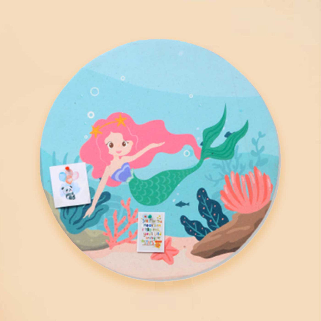 Handmade Mermaid Theme Wooden Pinboard For Kids