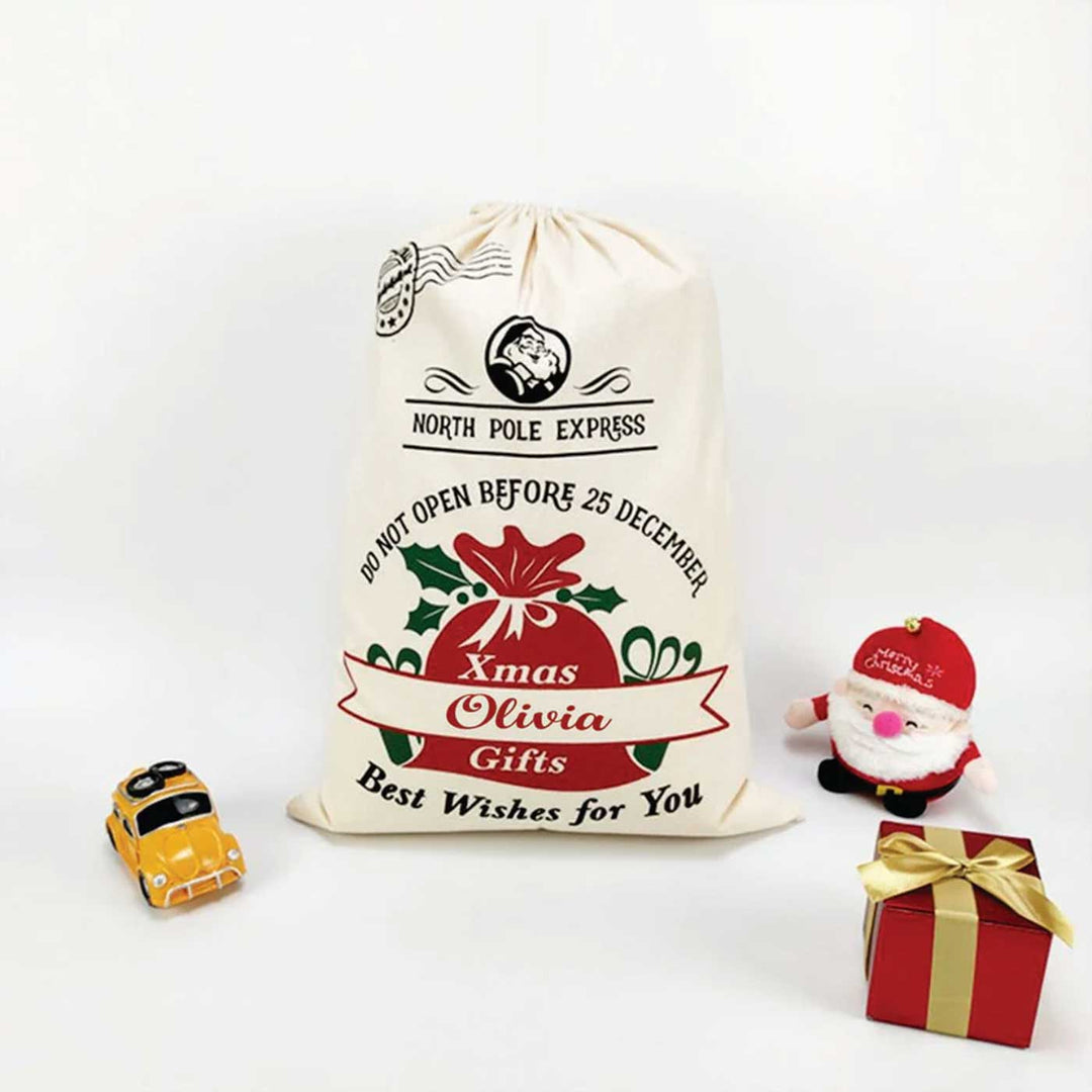 Personalized Xmas Gifts Extra Large Muslin Gift Sack | Xmas Gifting Ideas