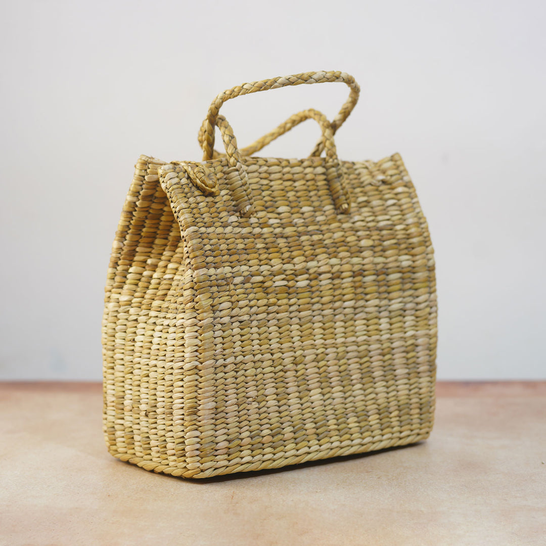 Handcrafted Kauna Grass Tote Bag