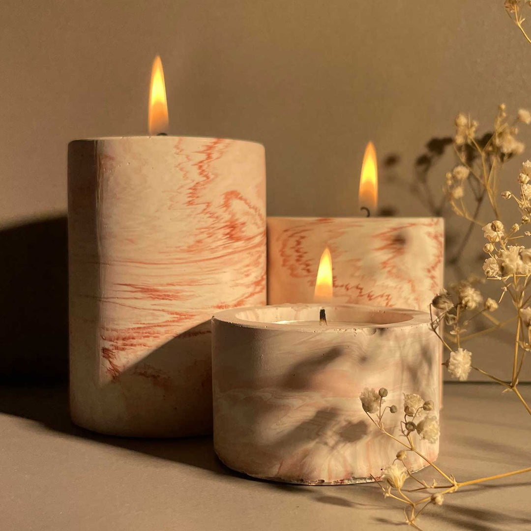 Handmade Chic Pillar Candle Holder | Set of 3