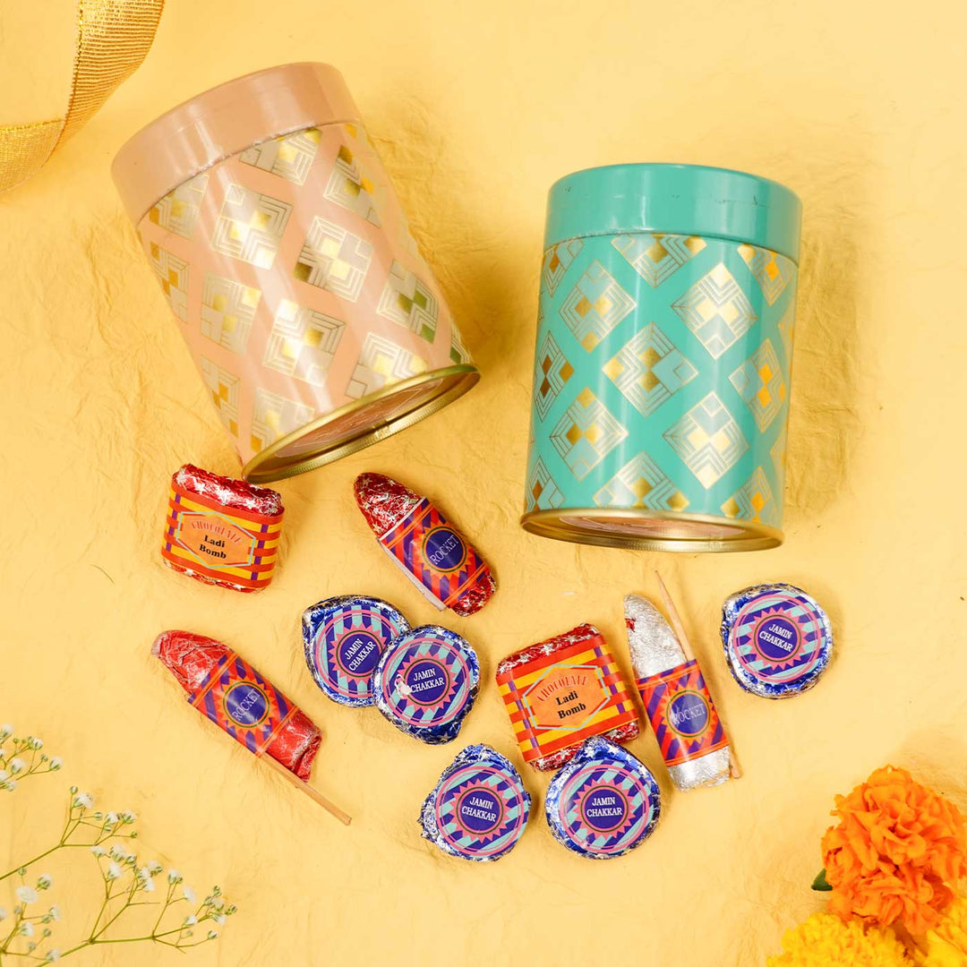 Handmade Chocolate Cracker Tin | Set of 20