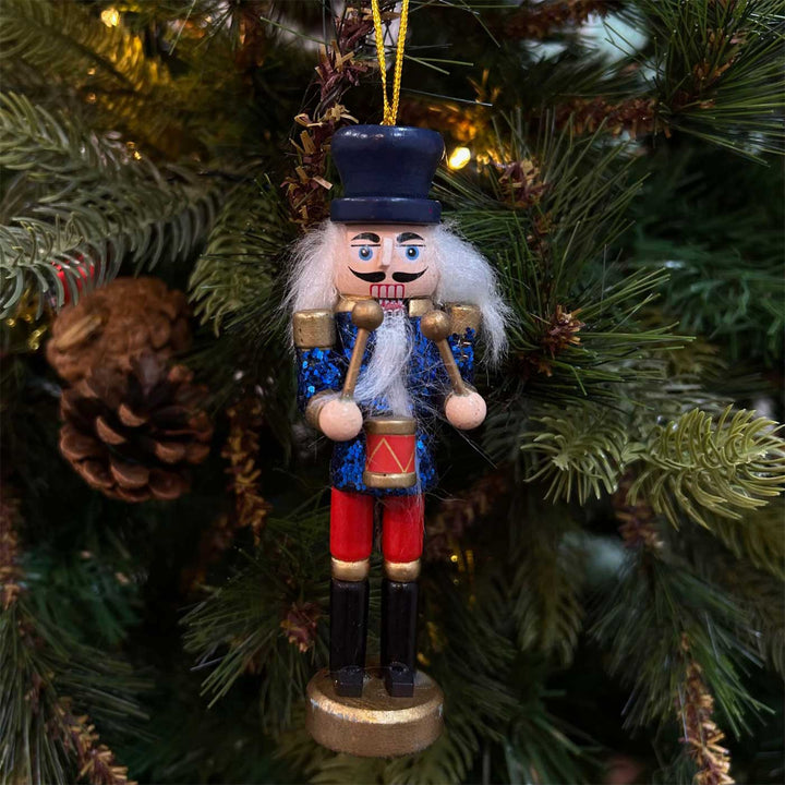 Handmade Symphony Nutcracker Wooden Ornaments For Christmas Tree Decoration | Set Of 3