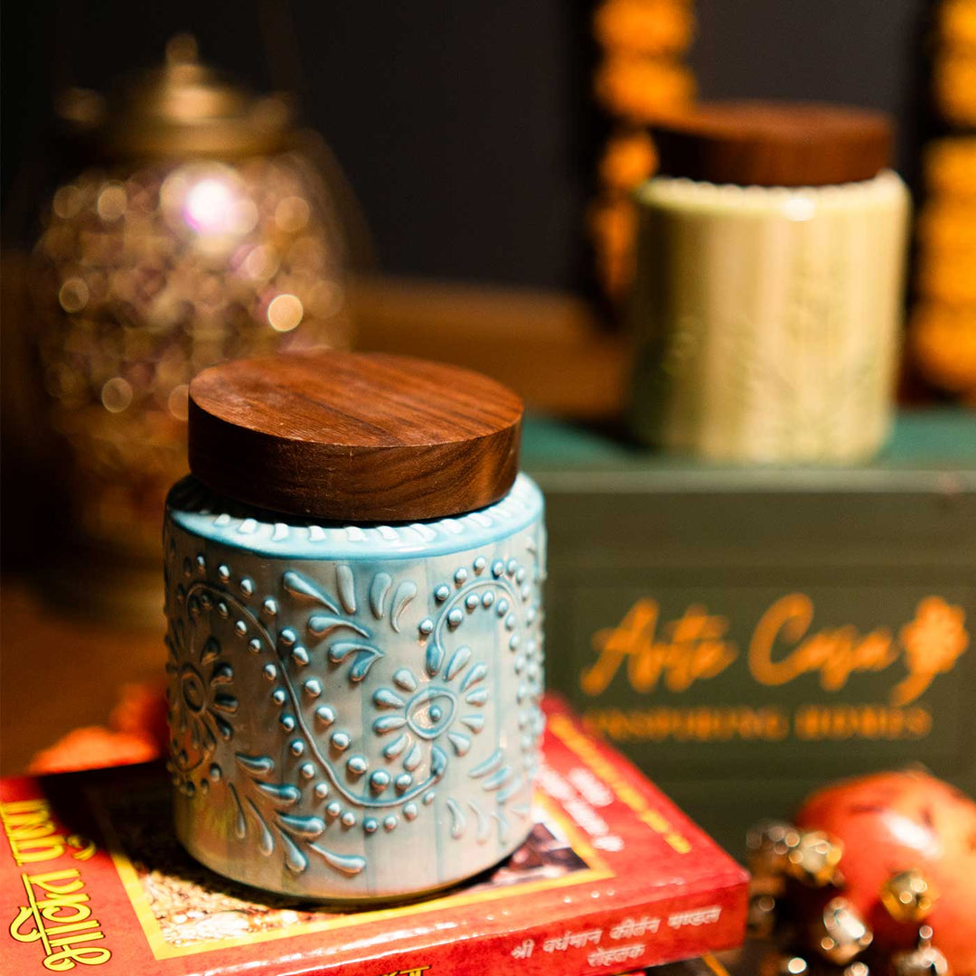 Premium Artistry Jar Diwali Ceramic Gift Hamper | Set Of 3