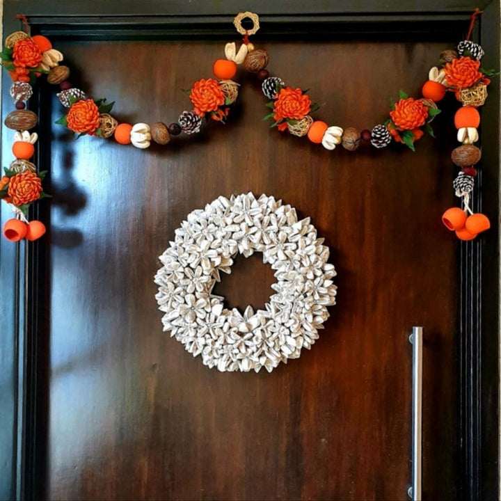 Handmade Diwali Festive Shola Flower Toran