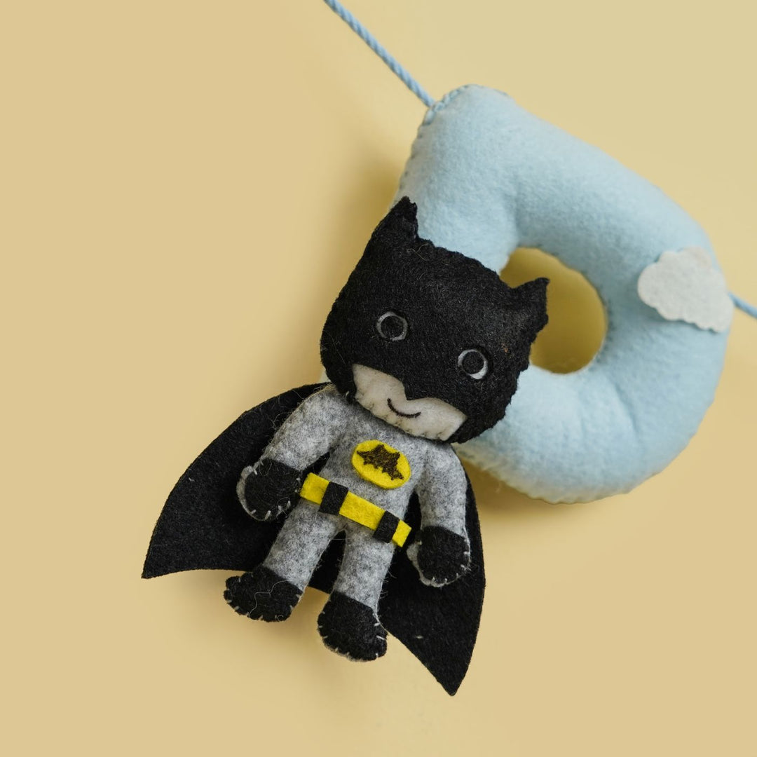 Handmade Personalized Felt Kids Bunting - Superheroes