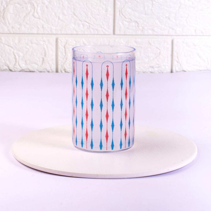 Borosilicate Glass Tumblers with Delicate Prints I 270 ML