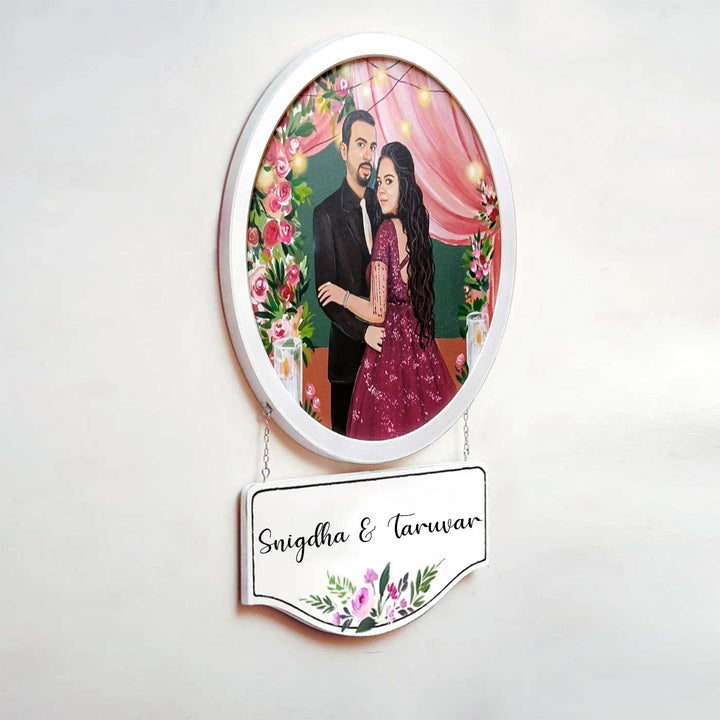 Photo Caricature Hanging Name Plate