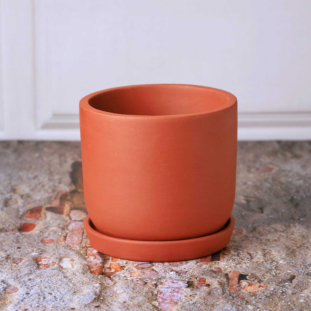 Handmade Small 4 Inch Autumn Planter Terracotta Planter Pot