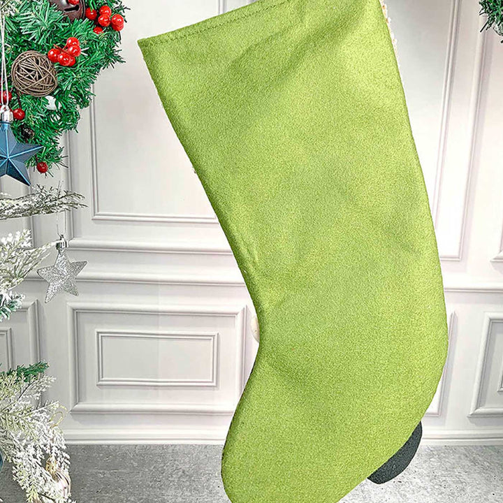 Handmade Hoho Santa Cotton Stockings For Christmas Decoration