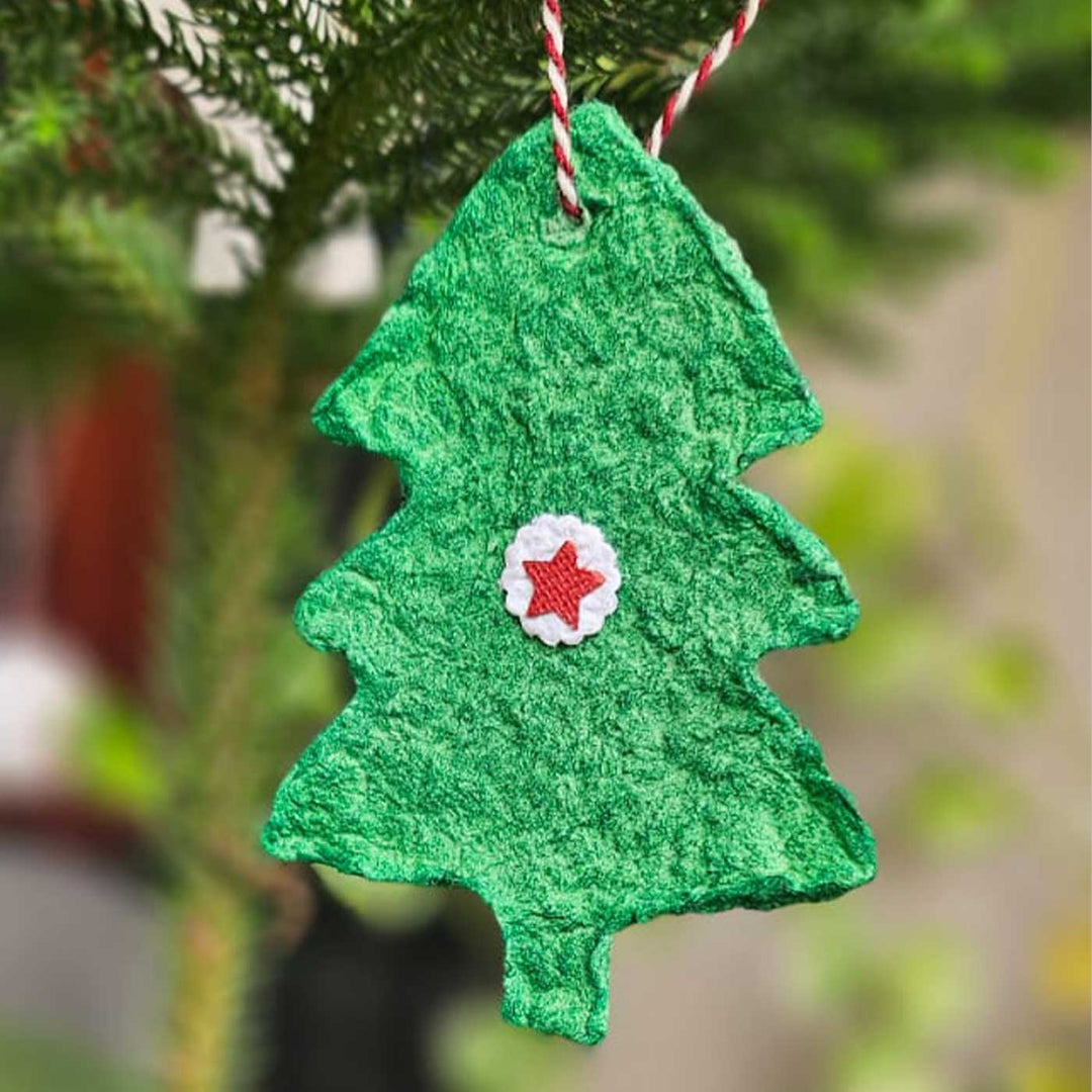 Handmade Plantable Felt Ornaments For Christmas Tree Decoration | Set Of 4