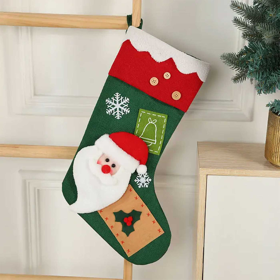 Personalized Snowflake Serenade Felt Stockings For Christmas Decoration