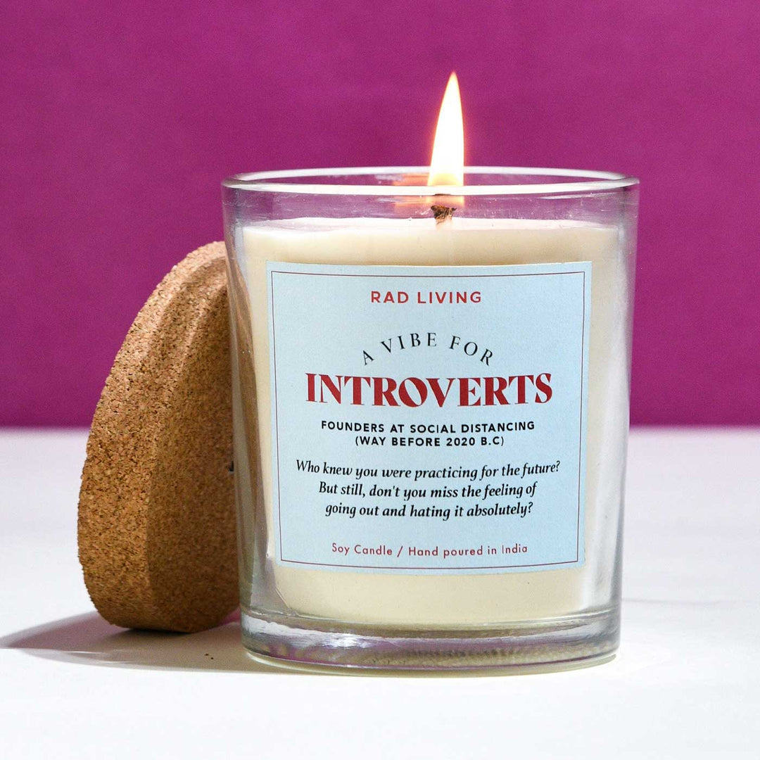 Hand Poured Introverts Cinnamon Mocha Scented Soy Wax Candle