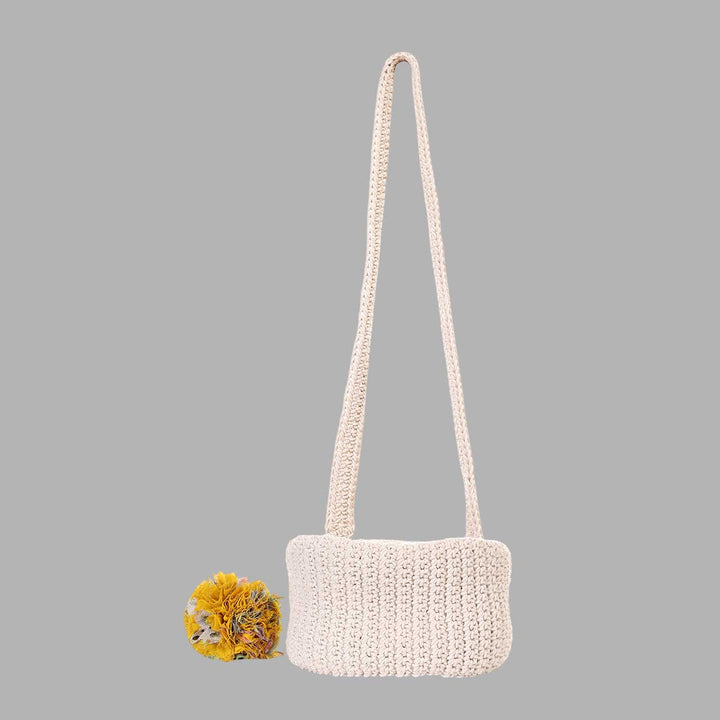 Handmade Crochet Duffel Crossbody Bag