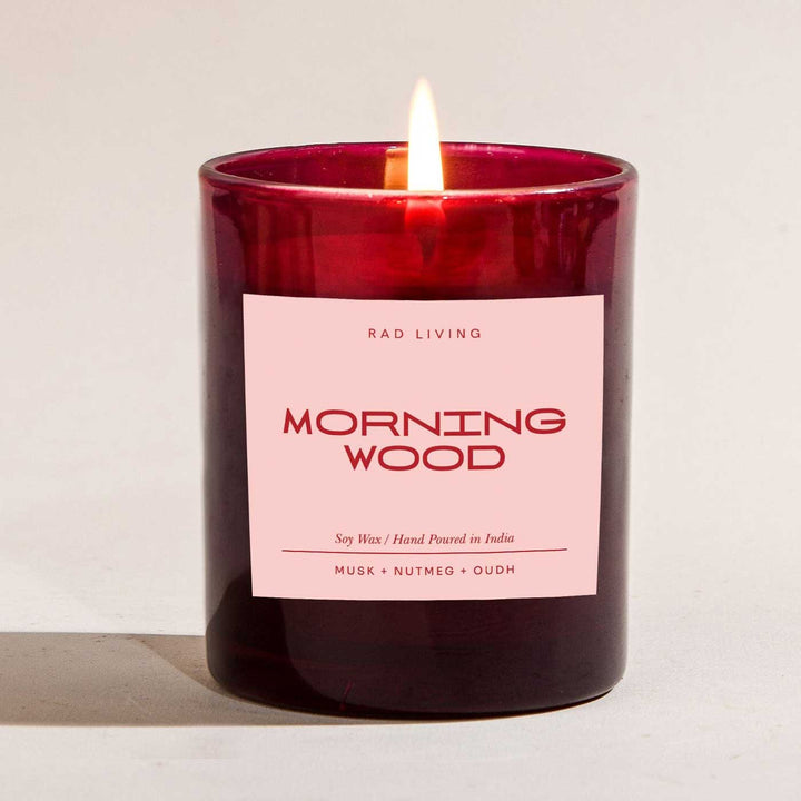 Hand Poured Morning Wood Musk, Nutmeg & Oudh Scented Soy Wax Candle