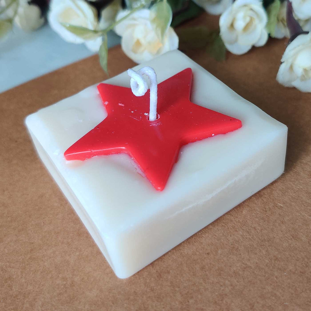 Handmade Star Wax Candles For Christmas Decoration