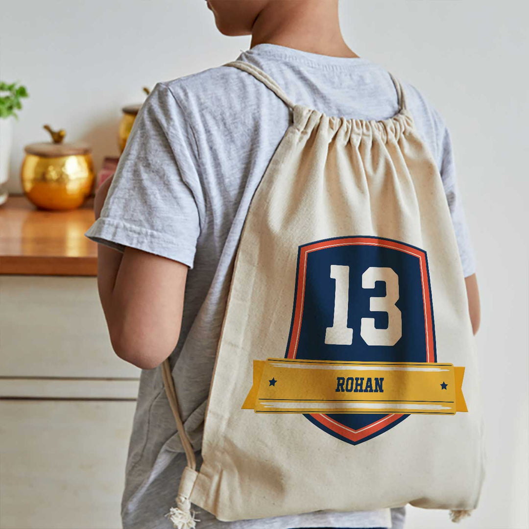 Personalized Jersey Number Theme Cotton Backpack