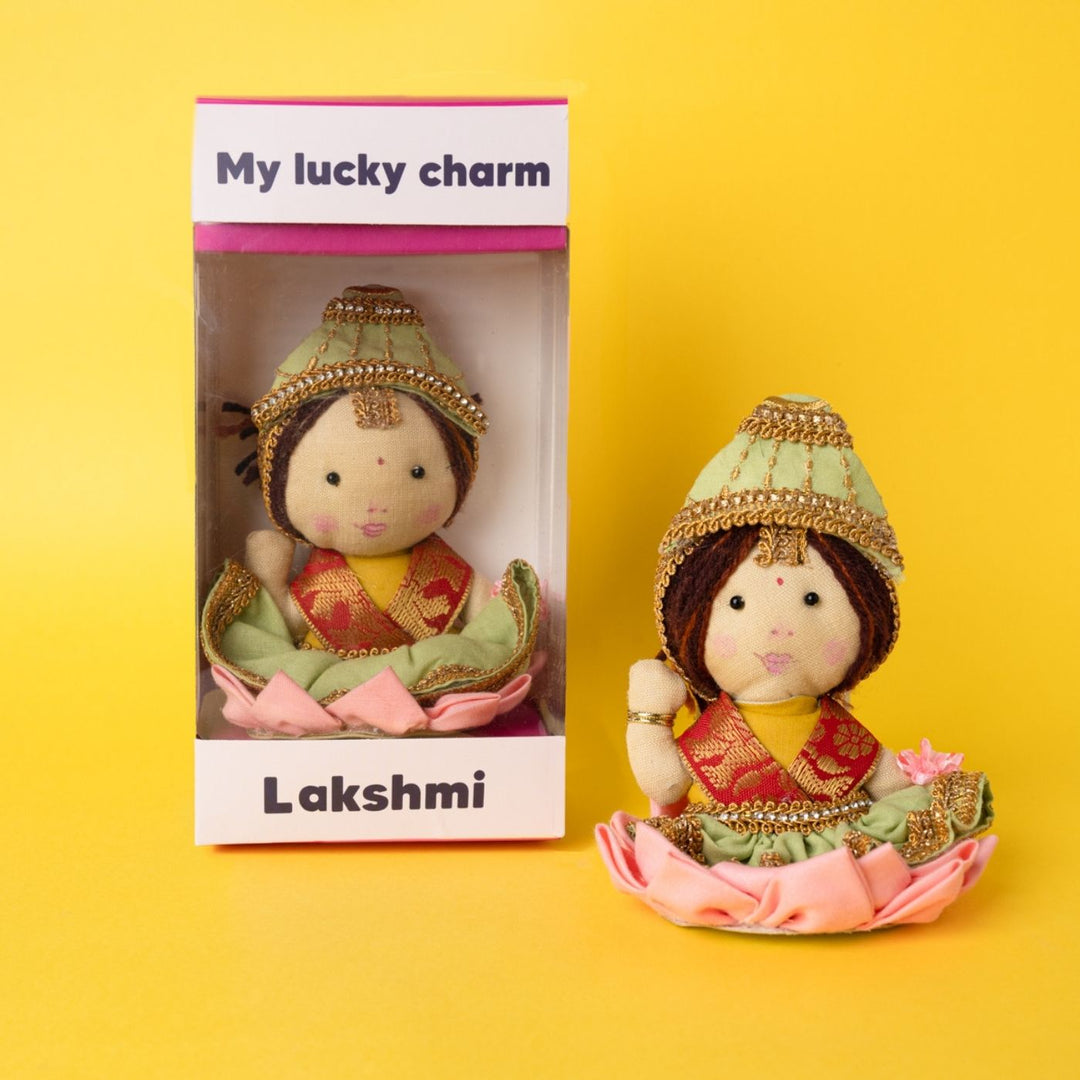 Handmade My Lucky Charm Lakshmi Plush Felt Toy