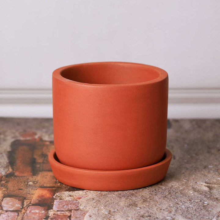 Handmade Medium 6 Inch Autumn Planter Terracotta Planter Pot